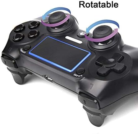 Sollop Wireless Controller para PS4 PlayStation 4 Slim DualShock PC Sixaxies, Bluetooth Remote Gamepad Joystick com