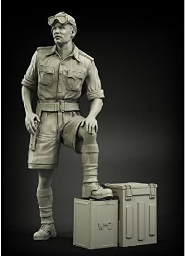 Goodmoel 1/35 WWII British Army Resin Soldier Model Kit/Kit em miniatura não montado e sem pintura/XH-9794