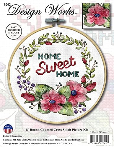 Design Works Crafts Janlynn Counted Cross Stitch Kit, Home Sweet Home