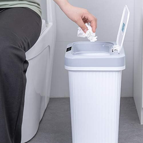 Straw 16L Smart Automatic Automatic Sensor Dustbin Trash pode USB lixo de lixo de lixo de resíduos de indução USB balde de lixo da