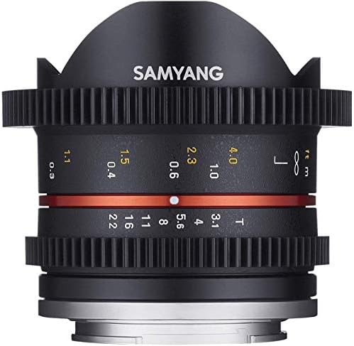 Samyang 8 mm t3.1 vdslr foco de foco lente de vídeo para fuji x