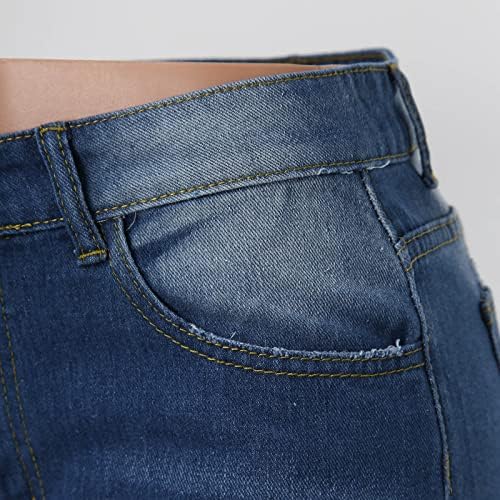 Calça feminina míshui com bolsos jeans femininos shorts street street baseball shorts jeans calças tamanho 12