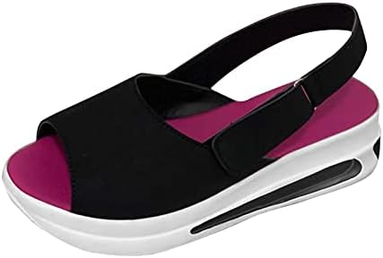 Sandálias de plataforma pgojuni para mulheres, feminino aberto de ponta do pé de alteração do dedo do pé