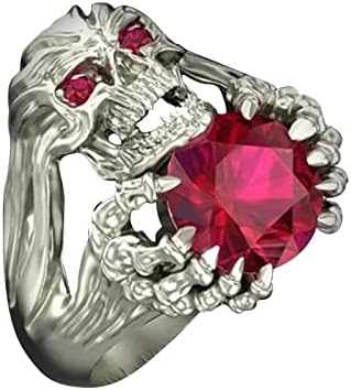 2023 Novo anel de Halloween Creative American Punk Diamond Fashion Zircon Anel de joalheria europeu Rings Ladies Rings que se transformam em uma pulseira