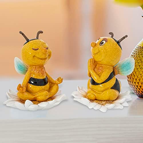 Merchant Bumble Bee decoração de abelha de primavera meditando ioga decorações de abelhas de mel