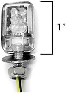 Krator Mini Custom LED Turn Signal Lights Lâmpada Compatível com Suzuki DR RMZ RM 100 125 200 250 350 651