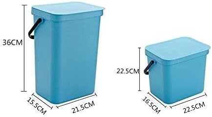 Lixo wxxgy lixo lixo bin bin bin lixo cesto para o banheiro de cozinha de escritório em casa lixo/azul