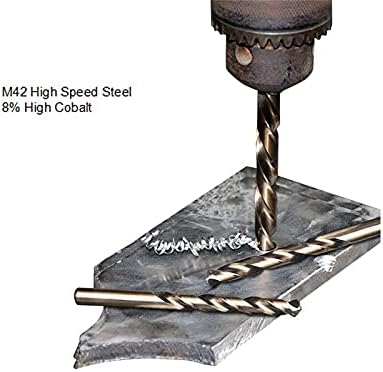Geltdn M42 HSS-Co Twist Drill Bit Bit Set 8% High Bit Drill Bit Disura 68-70 HRC para perfuração de metal de madeira de aço inoxidável