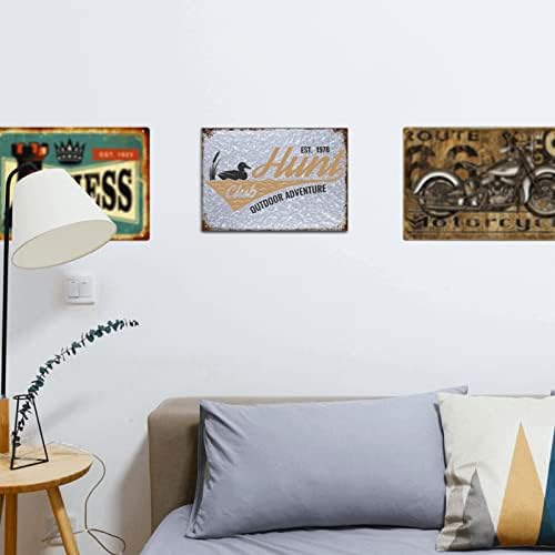 Teer caça galvanizada sinal vintage decoração de casa engraçada quarto sinais de metal vintage Sinais de barra engraçada