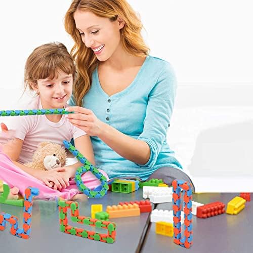 150pack 24 links faixas malucas Snap e clique em Brinquedos de inquieto, brinquedos sensoriais de dedos, quebra -cabeças