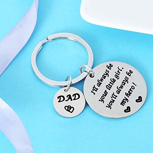 Nimteve Pai Presentes da filho Filha pai chaveiro pai keyring tags -chave para papai jóias masculinas para o dia do dia
