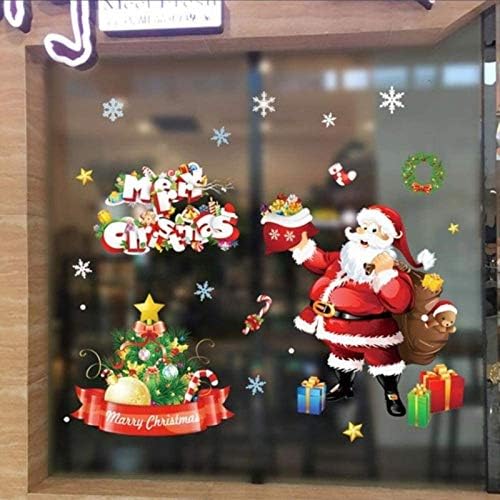Zhaoshunli Christmas Removável adesivo de parede adesivos de parede de natal adesivos de decoração de interiores