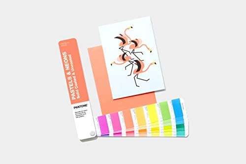 Guia de fórmula Pantone Conjunto, revestido e não revestido com 2.161 cores spot Pastel & Neon Guide