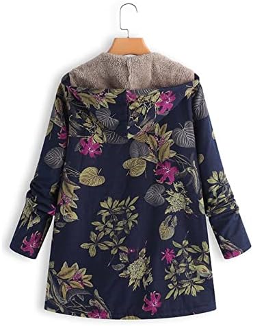 Uofoco plus size manga comprida jaqueta de inverno festeira feminina elegante gressão lineado jaquetas com capuz com capuz