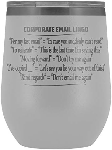 E-mail corporativo lingo de trabalho engraçado funcionário e-mail e-mail limpo de café ofensivo caneca copo de vinho