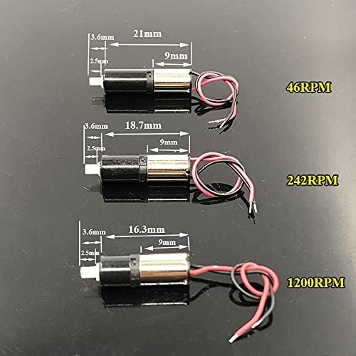 DC 3V Mini 6mm Planetary Sogle Caixa de engrenagem Redução de motor Redução Micro Cor Corponess Robô Diy