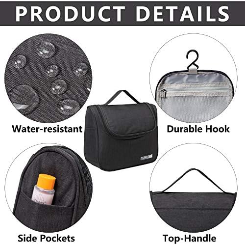 Bolsa de higiene pessoal Kasqo para homens e mulheres, estojo de kit de bolsa de chuveiro resistente à água para bolsa