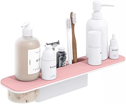 Prateleira organizadora de banheiro kukaketa com suportes de escova de dentes, sabão, prateleiras de banheiro de caddy