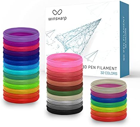 3D Pen Filament Kit Recarias para canetas 3D - PLA 1,75mm Filamento Color Pack Pack Amostra | Crie arte profissional