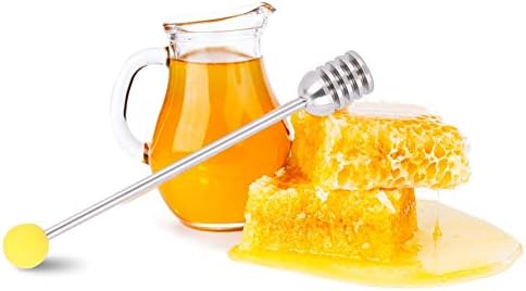 Mistura de mel, domicílio 304 colher de mel de aço inoxidável, palitos de macaco de mel, agitador de mel, bastão de mistura