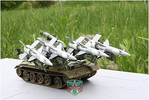 モデルズビット BIT MODEL MVA72017 1/72 Exército soviético S-125M nunca SC Autopropulou Missile T-55 Carrodão de carro, Modelo de Plástico