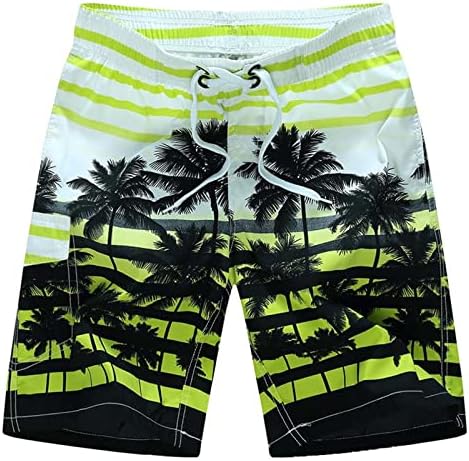BMISEGM Summer masculino que correm calças de praia de praia masculino Moda de praia impressa Capris Sports Shorts 5 Board