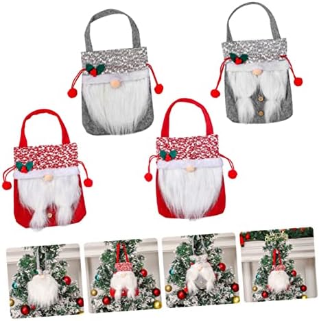 PretyZoom 12 PCs Bag Claus Holiday Recursor Decoration Storage embrulhando Eve Snack Candy Goodie Party Ing Sacos Tote