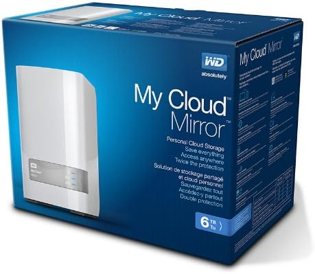 WD 6TB My Cloud Mirror Pessoal Rede Anexada de Armazenamento - NAS - WDBZVM0060JWT -NESN