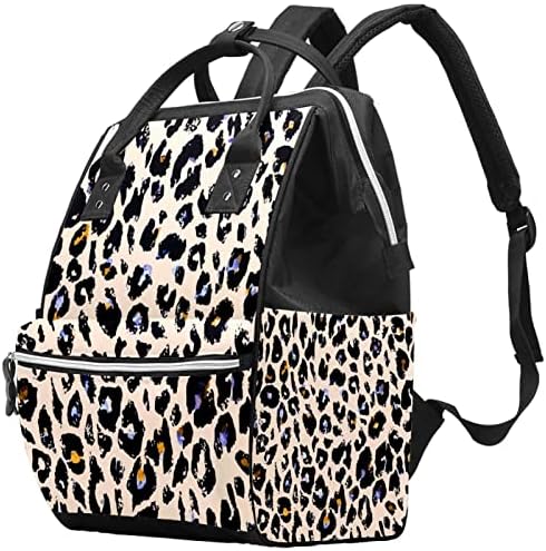 Mochila VBFOFBV Backpack, mochila multifuncional de grande viagem, estilo retro de impressão de leopardo