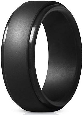 Projeto respirável Mens silicone Rings para homens banda larga sted edge de borracha bands de noivado para mulheres