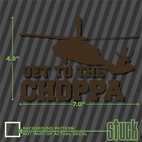 Chegue ao Choppa - 7 x 4,9 - adesivo de decalque de vinil Arnold Schwarzenegger Predator