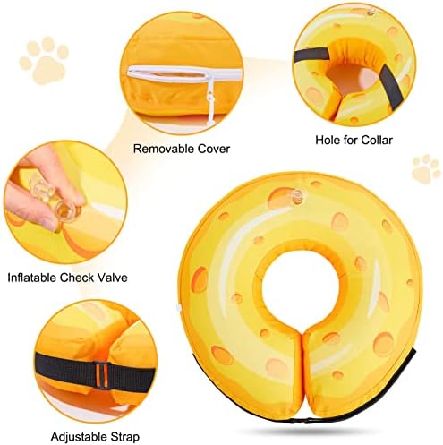 Cola de rosquinha de cachorro, alternativa do cone de cães bienbee após a cirurgia, colar de cachorro inflável para