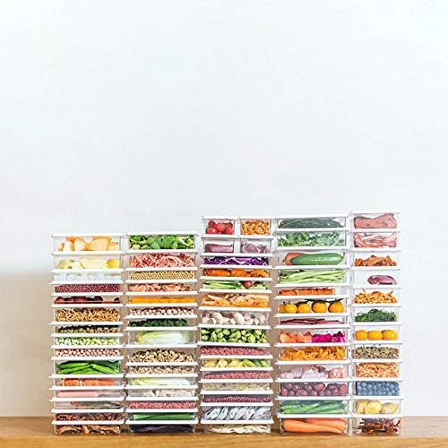 Lakikabdh bento caixa 1000ml Cozinha transparente Caixa de armazenamento de alimentos de frutas seladas com tampa Recipientes de