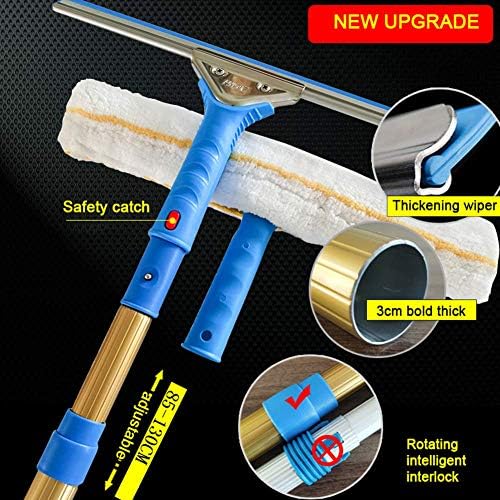 Limpador de janela DSJ, liga de liga multifuncional de liga Telesrod, escova de limpeza de painel fotovoltaico, ferramentas