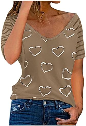 Nokmopo Flowy Tops para mulheres camisetas casuais casuais de manga curta