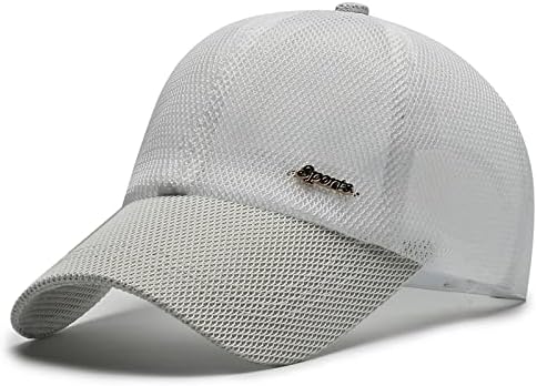 Capinho de beisebol casual para homens homens ajustáveis ​​Cap boné elegante chapéu de gorro com protetora solar de tenista