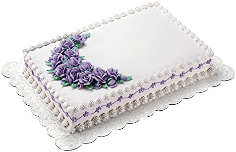 Wilton Show 'n' serve bolo placas, conjunto de 6 placas de bolo de retângulo padronizado para bolos de 12 x 18 polegadas