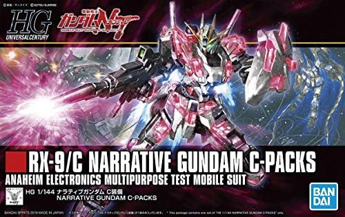 BANDAI HOBBY HGUC 222 Narrativa Gundam C Pack Gundam NT 1/144, White/Red, Modelo: Bas5056760
