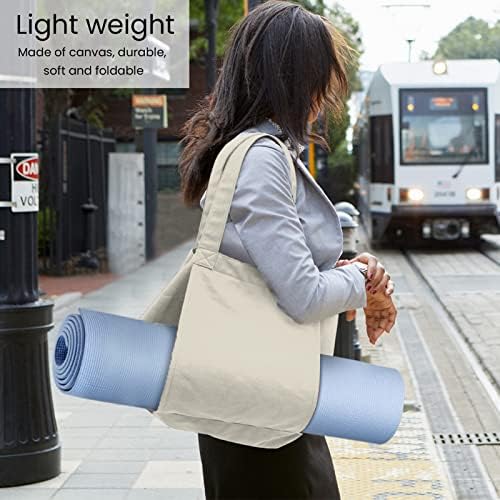 Pasamer Yoga CarryAll Bag, Multi -Finalis CarryAll Bag 47x36cm leve com zipperedinnerpocket para o exterior para o exterior