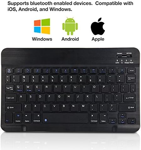 Teclado de onda de caixa compatível com Motorola Moto G42 - Teclado Slimkeys Bluetooth, teclado portátil com comandos integrados para