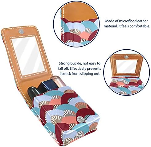 Colorido espanhol padrão padrão de brilho labial lipstick caixa de maquiagem portátil saco de batom de viagem caixa de batom com