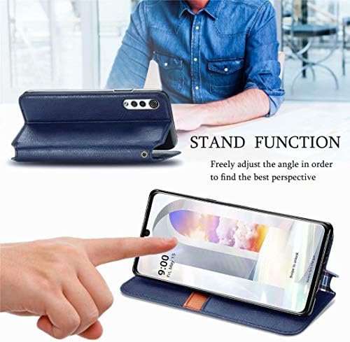Caixa Flipbird para LG Velvet 5G, capa de flip de carteira de couro PU [slots de cartas/bolso de dinheiro] [fechamento magnético]