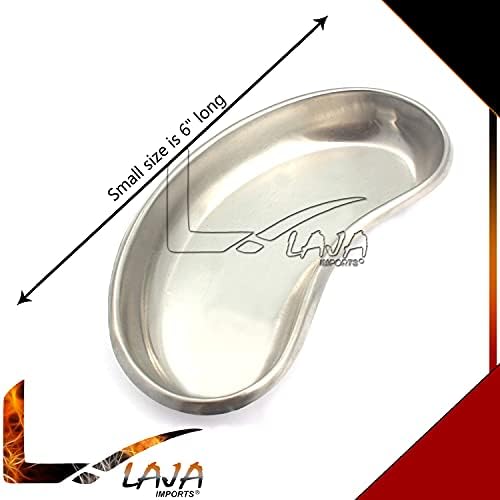 Laja importa 3 PCs novos pratos alemães de bandeja de rim de aço inoxidável Emesia Bacia Hollowe Small Medium grande