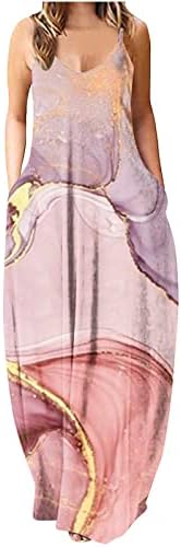 Vestido casual feminino vestido floral com estampa floral mangas maxi vestidos casuais lotes praia longa vestido de tanque de
