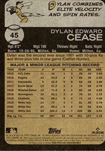 2022 Topps Heritage 45 Dylan cessar Chicago White Sox NM-MT MLB Baseball