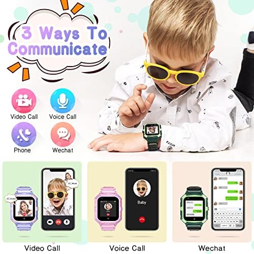 LiveGo 4G SmartWatch para crianças, Smart Watch for Girls Boys 4-15 anos, assista a crianças com videochamada por telefone e SMS GPS SOS WiFi, Digital Watch Toys Educacional Toys Coftle Presente de aniversário para crianças