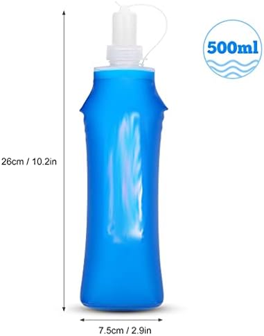 Lmmddp 1/2 pcs 500ml de água ao ar livre garrafa de bebida de balão dobrável de silicone