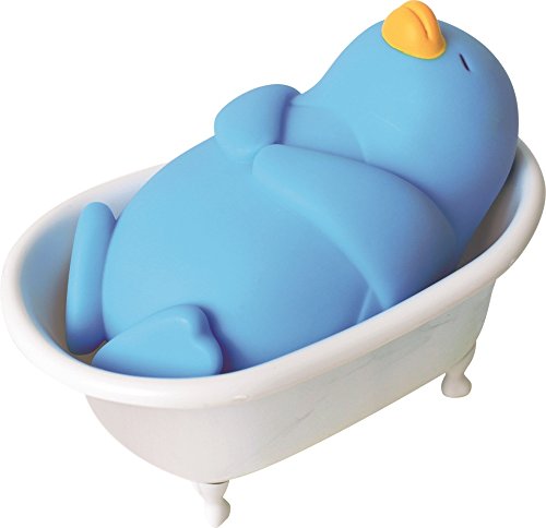 Sonhos relaxam a luz do banho de pinguim, azul