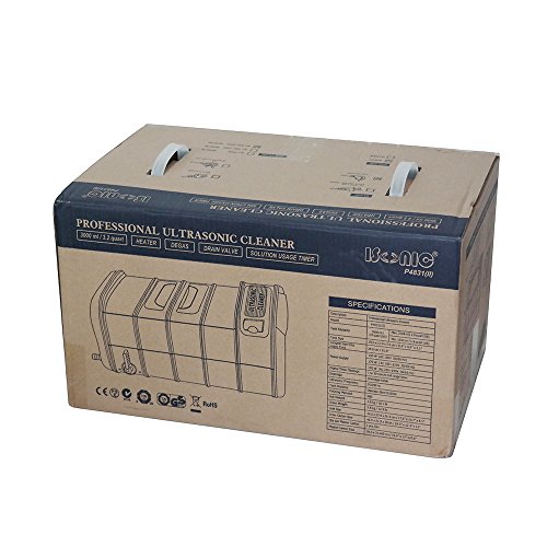 Limpador ultrassônico comercial P4831-CE isônico, cesta de plástico, 220V-240V, plugue VDE para a Europa, 3,2 quart/3 L, cinza