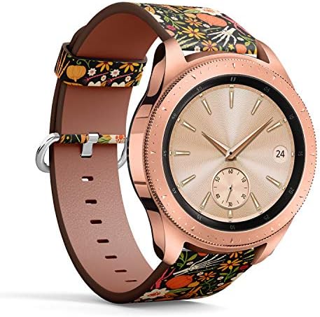 Compatível com o relógio Samsung Galaxy - pulseira de pulseira de relógio de couro pulseira com pinos de liberação rápida